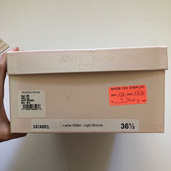 Jimmy Choo - Able Lame Glitter light bronze pumps - Picture 8 of 8